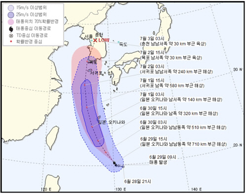 <기상청 홈페이지 캡처>